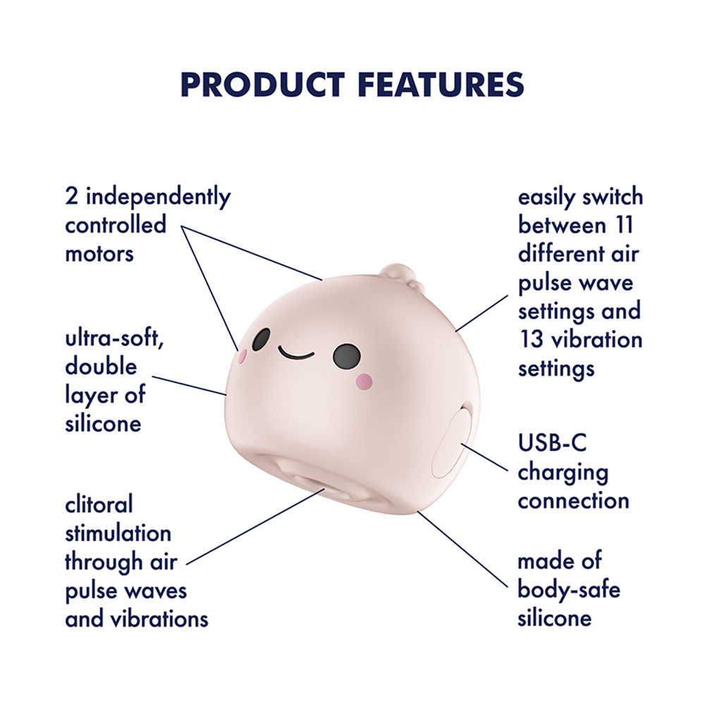 Satisfyer Mochi - Beige USB Rechargeable Air Pulse Stimulator